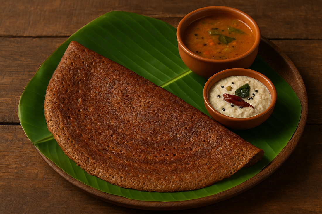 Ragi Dosa Recipe (Finger Millet Crepes) - GoGro