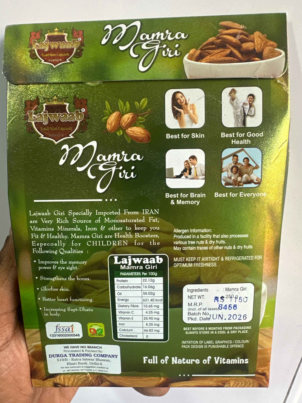 Lajwaab Mamra giri 250g
